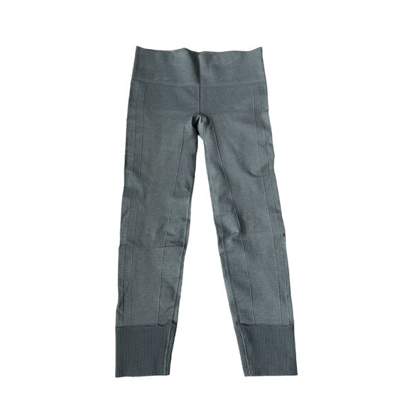 LULULEMON Womens Gray Knit Laser Leggings Sz 8 - Picture 4 of 7